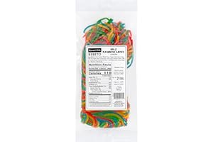 Bebeto Rainbow Licorice Laces - String Licorice Laces Candy for Decorating Baked Goods, Making Knots, Fun Snacks - 2lbs Bulk Size Candy by Kervan