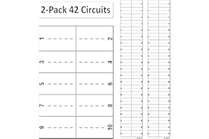 Littversions 2 Pack 42 Circuits Replacement for Square D Schnider Homeline Electrical Circuit Breaker Fuse Panel Directory Labels Stickers Decals LSDL