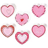 30 Pack Valentines Sticky Notes - 600 Sheets Heart Shape Sticky Note Pads for Classroom School Office Supplies