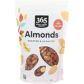 365 by Whole Foods Market, Roasted And Unsalted Almonds, 16 Ounce