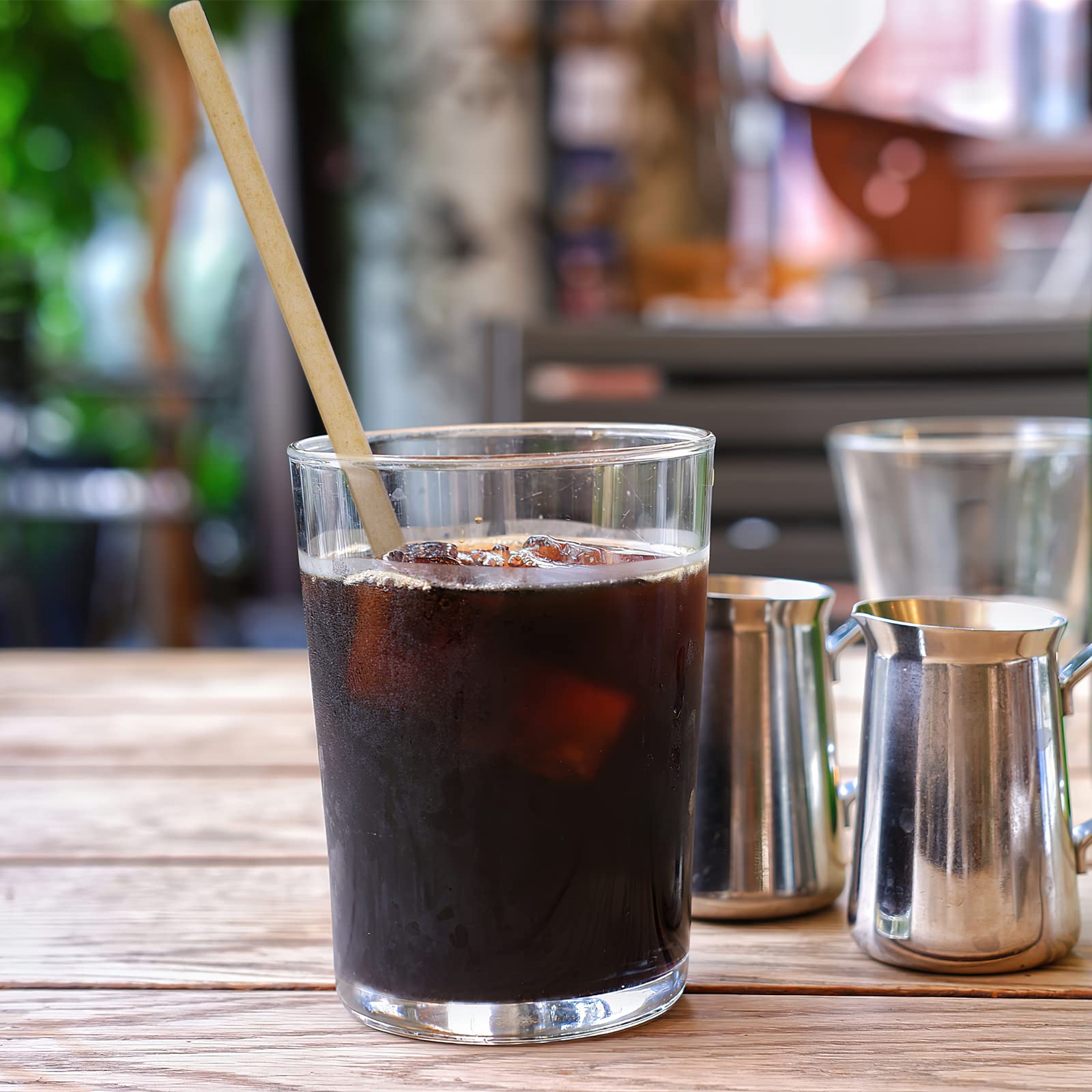 HANSGO Sugarcane Straws, 200PCS Drink Straws Disposable Plastic-Free Straws for Hot Cold Drinks - Image 7