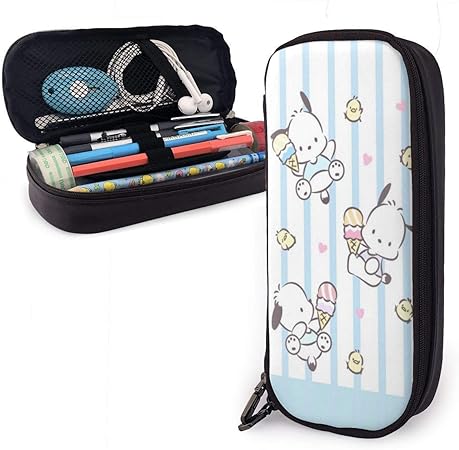 Amazon ポチャッコ ペンケース 文房具 文具収納 学用品収納 鉛筆ケース 鉛筆のサック おもしろペンケース かわいい シンプル おしゃれ 大容量 ふで箱 筆箱 ペン箱 収納バッグ 便利 多機能 革 レザー ペン立て おしゃれ 防水 丈夫 耐久性 通用文具 プレゼントフルーツ