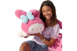 Jazwares Hello Kitty and Friends - My Melody 18-inch Sleeping Plush - Classic Style - Officially Licensed Sanrio Product from Ages 6+
