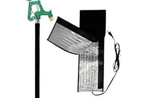 LESIMNKY 38.5" x 6" Water Pipe Heat Blanket Faucet Heating Blanket Winter Heating Tape for Metal and Plastic Pipes, 120V, Thermostat Max Temp 140˚F, OD Max: 1-1/4" (1)