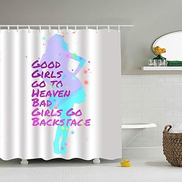 Amazon Com Xpniao Bathroom Shower Curtain Bad Girls Shower