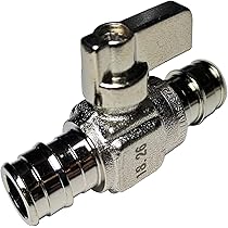 2 PCS 1/4 Turn Angle Stop Valve 3/8" OD Compression X 1/2" PEX - View #2