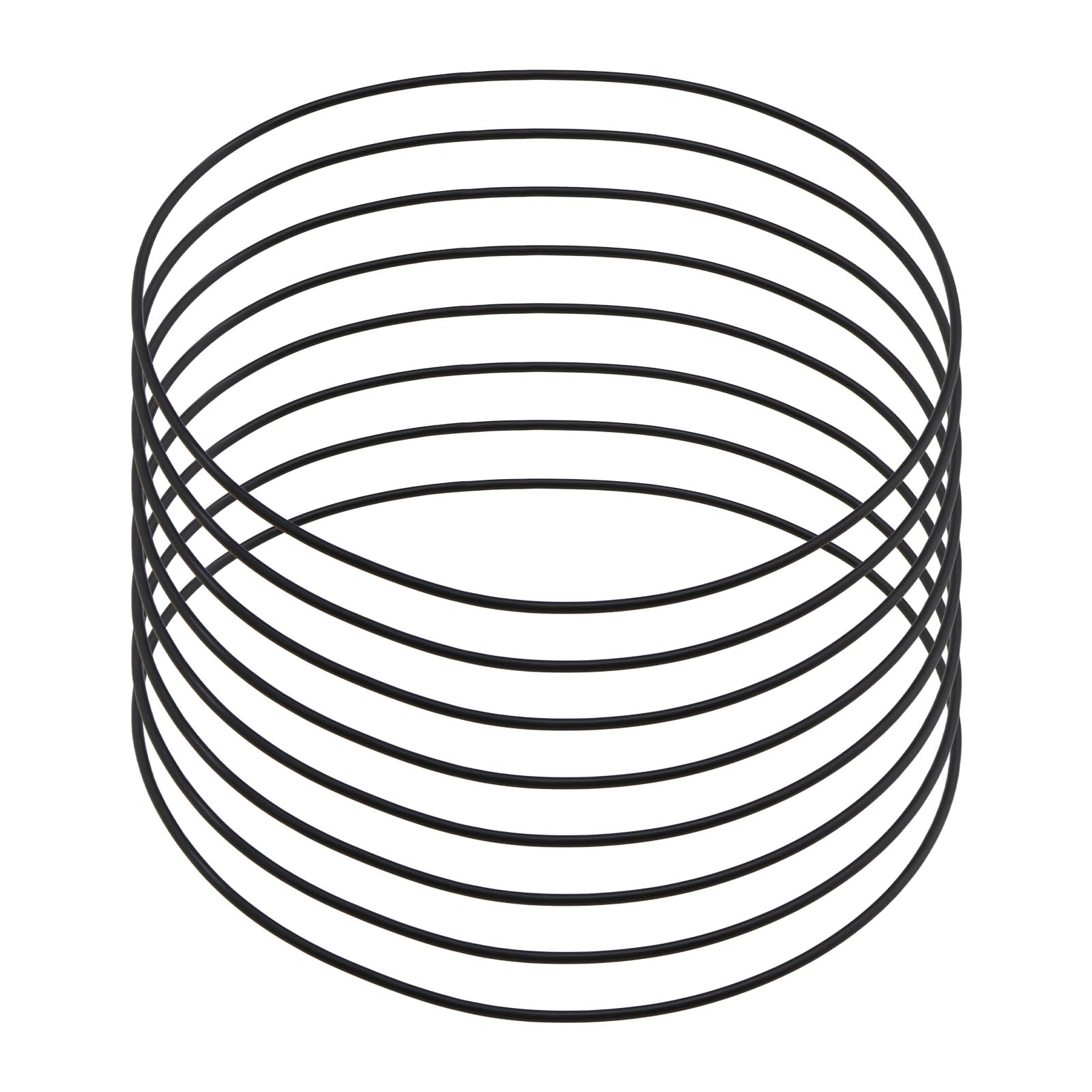 eMagTech 8Pcs Nitrile Rubber O-Rings 195mm OD 189mm ID 3mm Width Water Metric Sealing Gasket Compatible with Grundfos JP5 JP6 Black