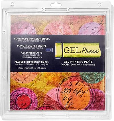Gel Press Gel Plate 12 x 12 inch Monoprinting Print Plate Brand Gel Press