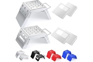 DaisyInner 2 Pcs Moto Starting Block Aid Adjustable 3-9" Starting Blocks Motorsport Foot Stool Dirt Bike Accessories for E Bikes Youth Moto Crossers Touring Motorcycles