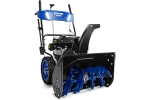 Ezasin Gas Snow Blower 212CC,24-Inch 3600 RPM Self-Propelled Gas Powered Snow Blower with Electric Start, 8-Speed Gears (6 Fo