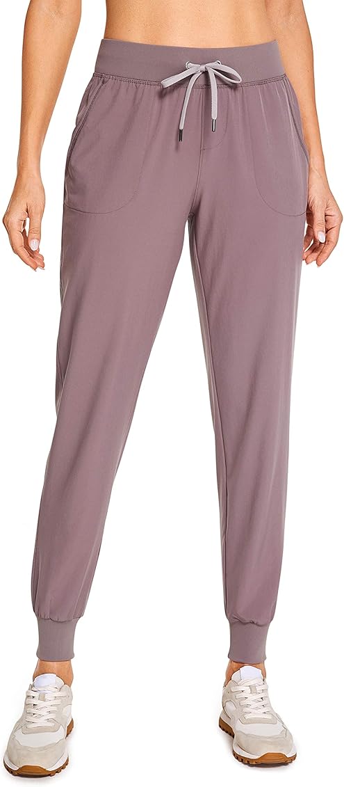 Amazon.com: CRZ YOGA Women's Lightweight Workout Joggers 27.5 - Travel  Casual Outdoor Running Athletic Track Hiking Pants with Pockets Antique  Bark XX-Small : Clothing, Shoes u0026 Jewelry