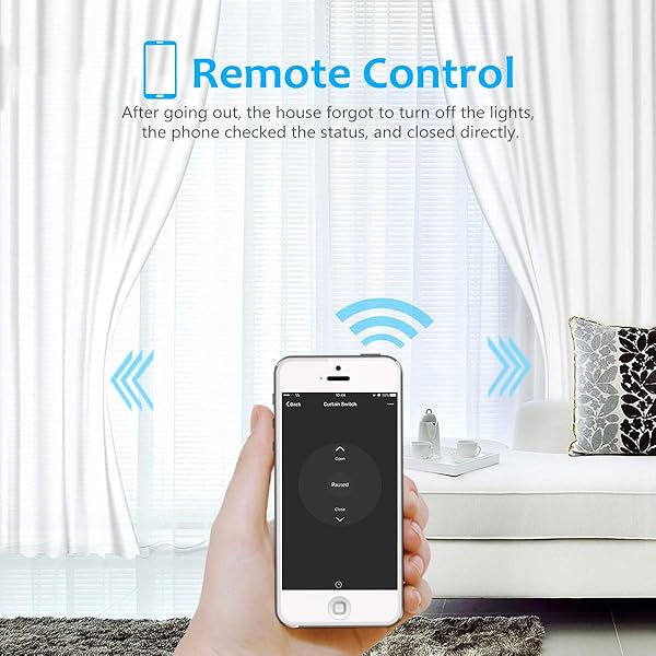 4ta generacinTEEKAR xShutter   Interruptor de Persiana Wlan con Temporizador Control de Porcentaje Modo Nocturno Control de voz con Alexa y Asistente de Google para Motor Persiana Tubular 1