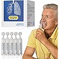 NAVEH PHARMA 7% Hypertonic Saline Solution for Nebulizer Machine | Nebulizer Respiratory Support for Adults & Seniors | Solution for Inhalation & Nasal Irrigation | 25 Bullets (0.17 Fl Oz Each)
