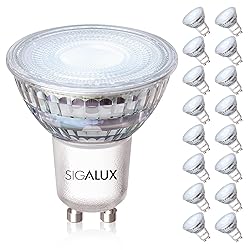 Sigalux GU10 LED Light Bulbs, Dimmable 5000K