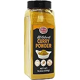Spicy World Curry Powder 14.4 oz Jar - Authentic Blend of 9-Indian Spices, Premium Quality Blend for Curries, Vegetables, And More - All-Natural Ingredients