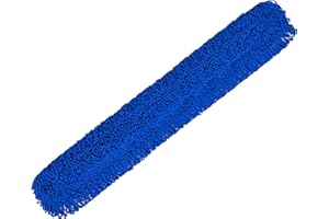 Gritt Commercial 60" Microfiber Dust Mop Pad - Heavy-Duty, Washable & Reusable Mop Head with Looped Fringe for Superior Dust 