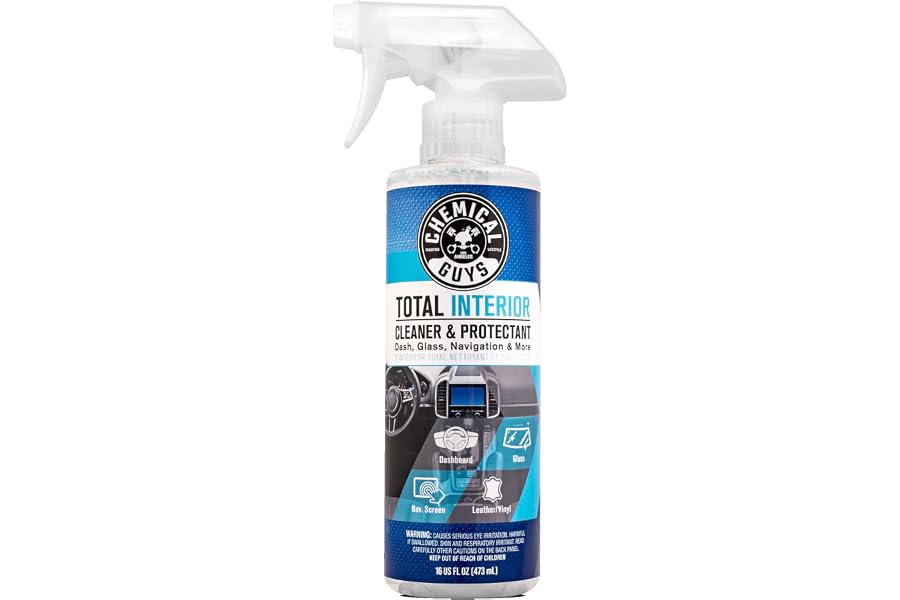 Chemical Guys Total Interior Cleaner & Protectant Interior Cleaner, Cleans & Protects Leather, Vinyl, Plastic, Rubber, Glass 