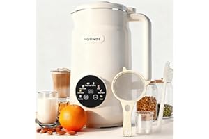 8-in-1 Automatic Nut Milk Maker Machine, 50oz Soy Milk Maker with 12 Blades, Nut Milk Maker Blender for Homemade Plant-Based 