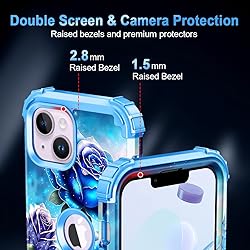 Miqala Compatible with iPhone 14 Plus Case,Glow in