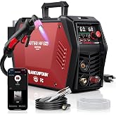 ARCCAPTAIN iControl CUT60 Pro Plasma Cutter Machine, 60 Amp, 120/240V | APP Control, 5/8" Clean Cut 15/16" Max Cut, Rust Removal, Expanded Metal, 1/4 NPT Fitting, LED Display, 2T/4T, PA/PT, MCU 3.0