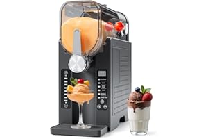 Slushy Machine No Ice Needed, CHIVALZ Slushie Machine for Home, Frozen Drink Maker with 6 Preset Programs for Margaritas, Fra