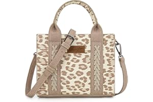 MONTANA WEST Wrangler Mini Tote Bag for Women Cow Print Western Crossbody Purse