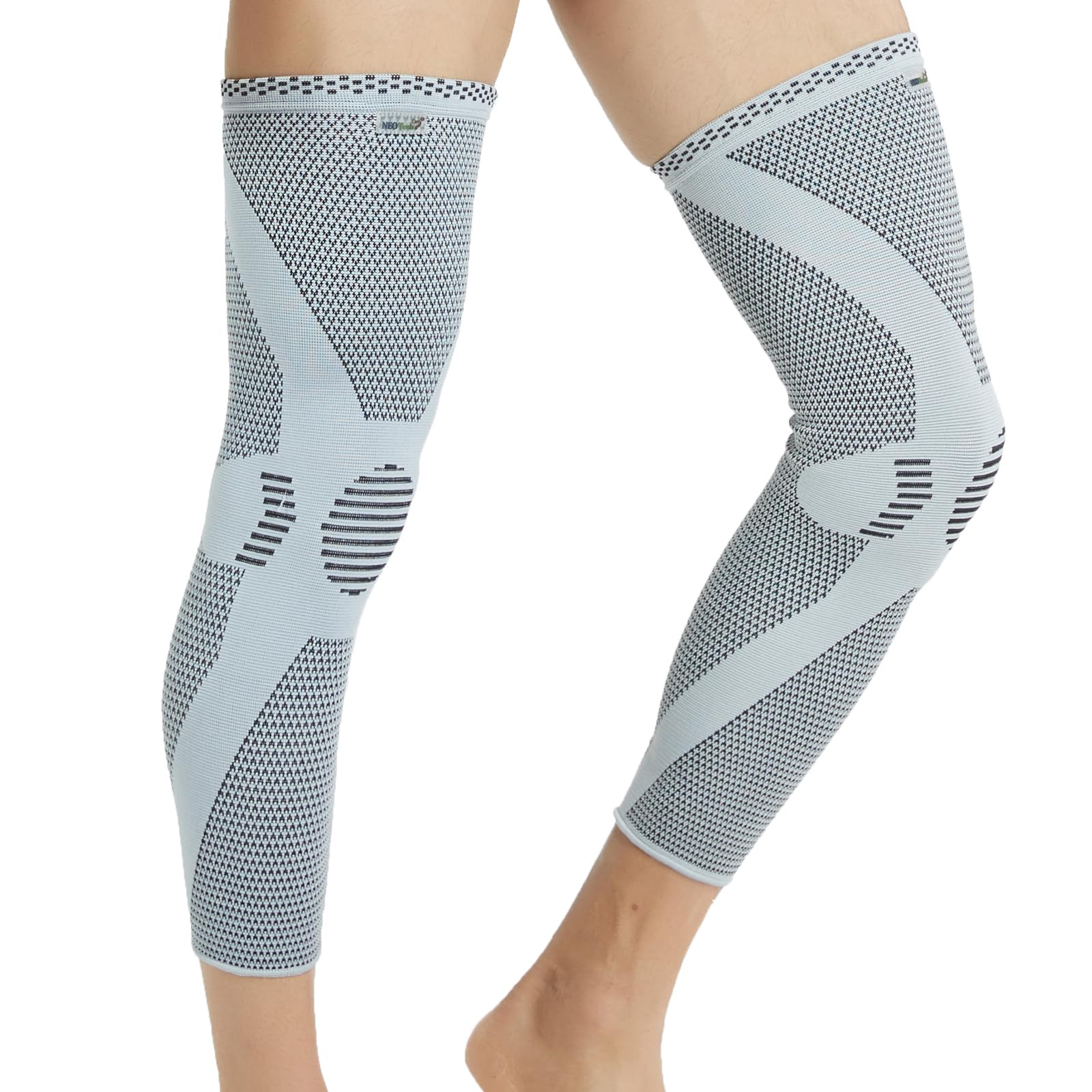 Neotech Care Knee & Leg Support Brace - Breathable (Gray Color, Size S, 1 Pair)