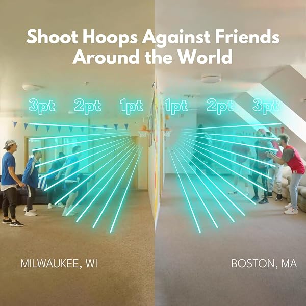 HUUPE MINI – THE WORLD’S FIRST SMART MINI BASKETBALL HOOP GAME CONSOLE – THE ULTIMATE GIFT FOR FAMILIES FOR INDOOR GAMEPLAY AND INTERACTIVE FUN