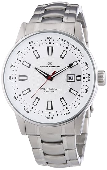 Tom Tailor Herren-Armbanduhr XL Analog Quarz Edelstahl 5412602