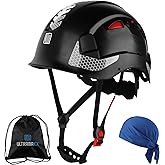 UM ULTRAMAXX Safety Helmet Hard Hat, ANSI Z89.1 Approved Lightweight Vented Work Helmet, 6-Point Adjustable Ratchet Suspension Hardhat Ideal for Industrial and Construction