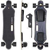 Dnaskate V4/V20 Electric Skateboard with Remote, 28 Mph Top Speed,22 Miles Range,1200W Hub-Motor, Longboard Skateboard for Adults ＆Teens