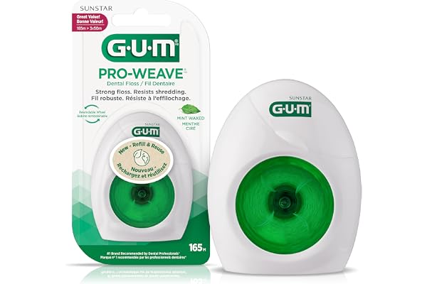 GUM PROWeave® Dental Floss Mint Waxed, 165M