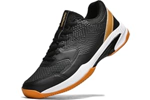 HaloTeam Tennis Shoes Mens Fashion Non Slip Running Trainers Lightweight Breathable Fitness Sport Sneakers for Badminton Squash Volleyball 6.5 US-12 US