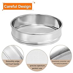 PATIKIL 160 Mesh Lab Sieve, 8" Diameter Test Sieve