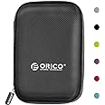 ORICO Hard Drive Case 2.5 inch External Drive Storage Carrying Bag Waterproof Shockproof with Inner Size 5.5x3.5x1.0inch for Organizing HDD and Electronic Accessories, Black(PHD-25)
