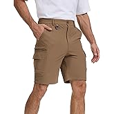 NATUVENIX Cargo Shorts for Men Stretch Mens Hiking Shorts Quick Dry Tactical Shorts with 7 Pockets for Fishing Work