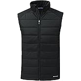 Cutter & Buck mens Evoke Hybrid Eco Softshell Recycled Mens Full Zip Vest
