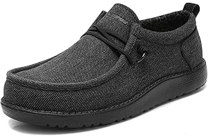 1TAZERO Men's Extra Wide Slip-On Shoes Loafers Orthopedic Diabetic Shoes for Swollen Feet Comfortable Walking with Arch Support for Plantar Fasciitis