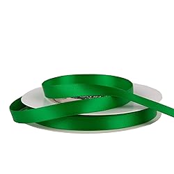 VATIN Double Face Emerald Green Satin Ribbon