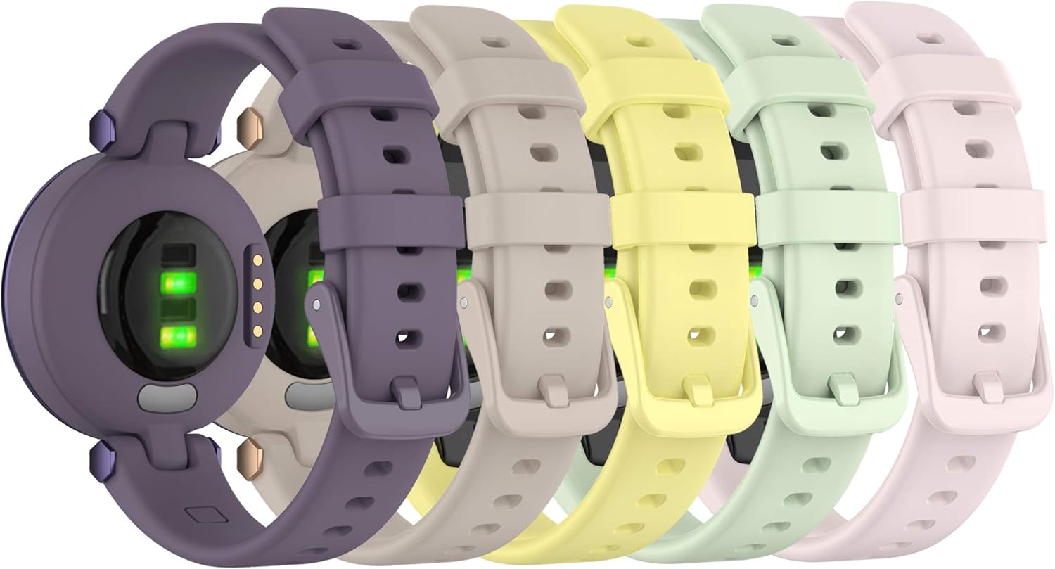 Compatible with Garmin Lily Watch Bands, Soft Silicone Sport Band
