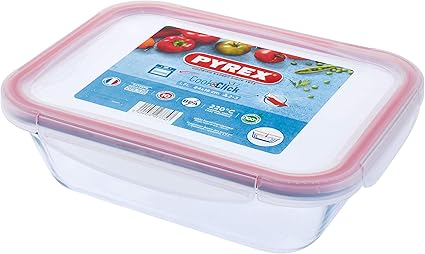 Pyrex Cook Click 1 7l Rechthoekige Voedsel Bewaar Container Met Clip Lock Plastic Deksel Amazon Nl
