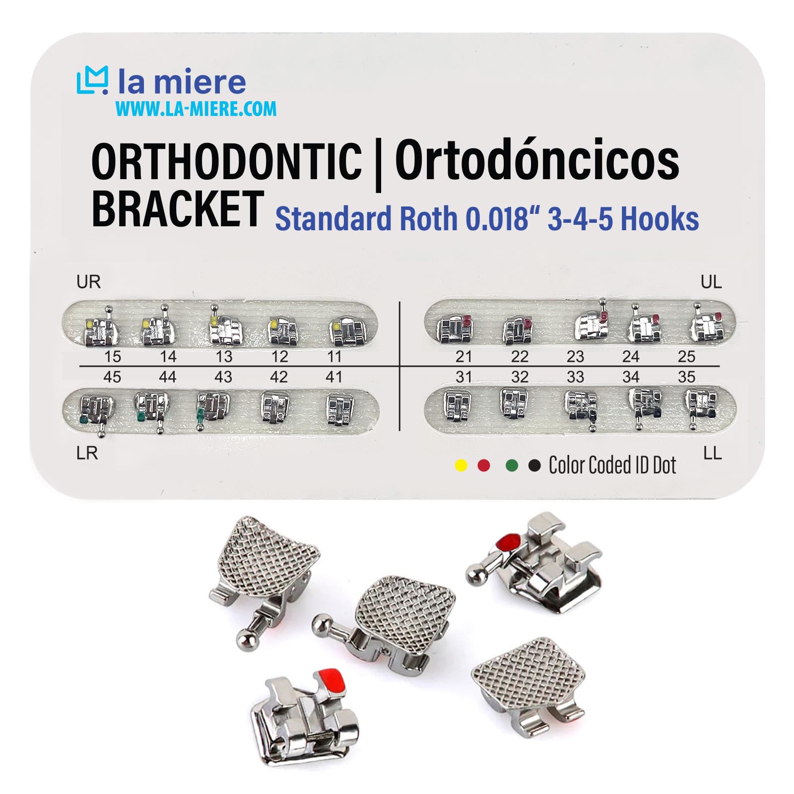 20PCS Orthodontic Metal Brackets Dental Brackets