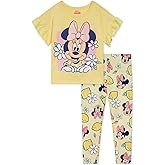 Disney Minnie Mouse Cotton T-Shirt and Leggings Outfit Set for Girls - Infant to Big Kid Sizes (12 Months - 14-16)