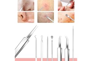 RITARGA Whitehead Blemish Removal Tool Pimple Popper Tool Kit 8 Pcs Blackhead Remover