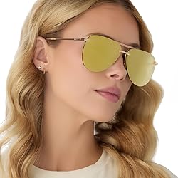 DIFF Tahoe Designer Oversized Aviator Sunglasses