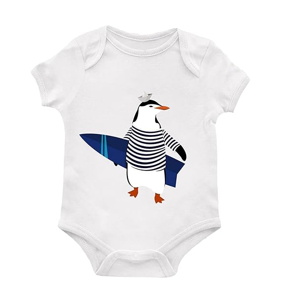 Amazon Com Inkcallies Australian Penguin Sufr Baby Bodysuit