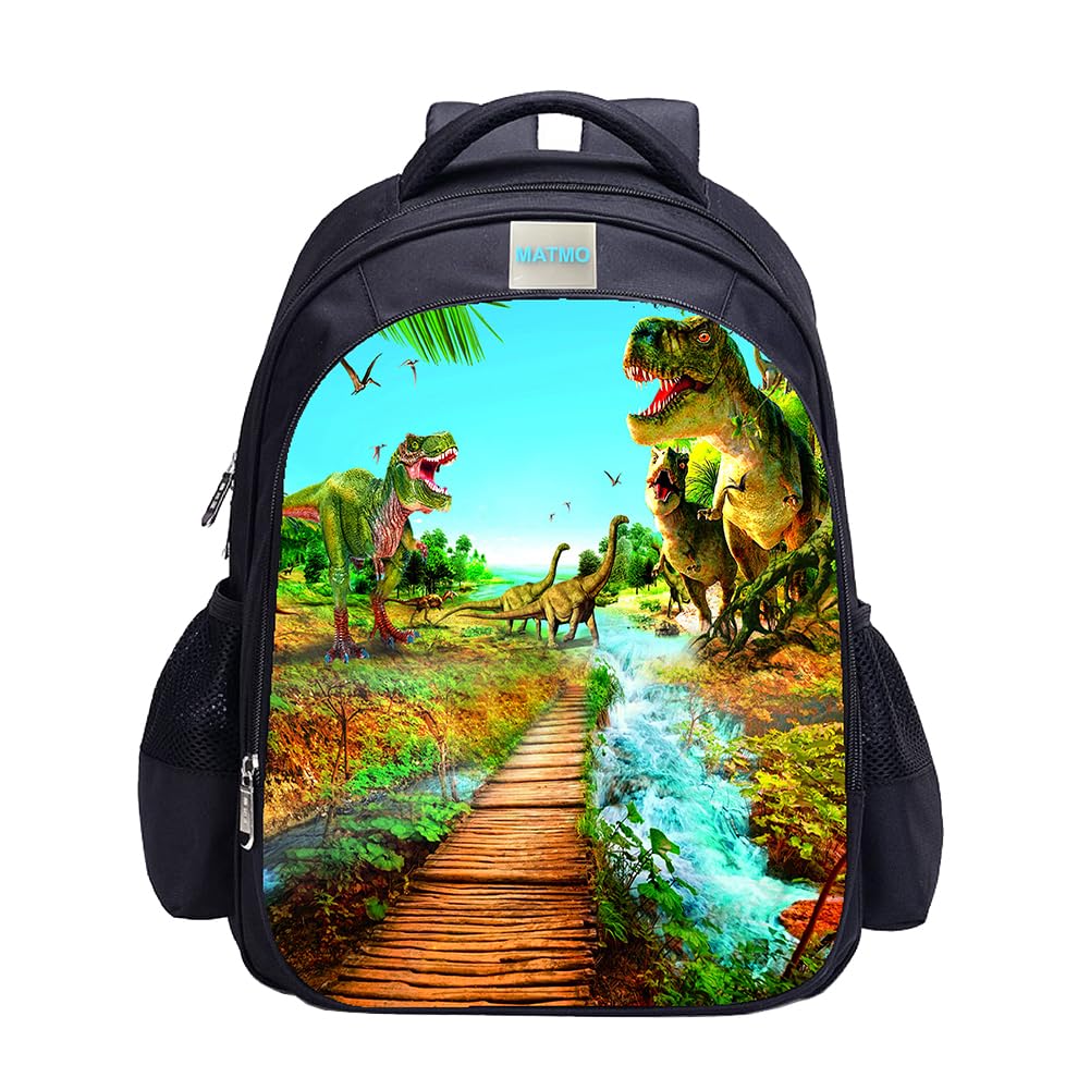 MATMO Dinosaur Backpack Dinosaur Backpacks for Boys School Backpack Kids Bookbag, One Size