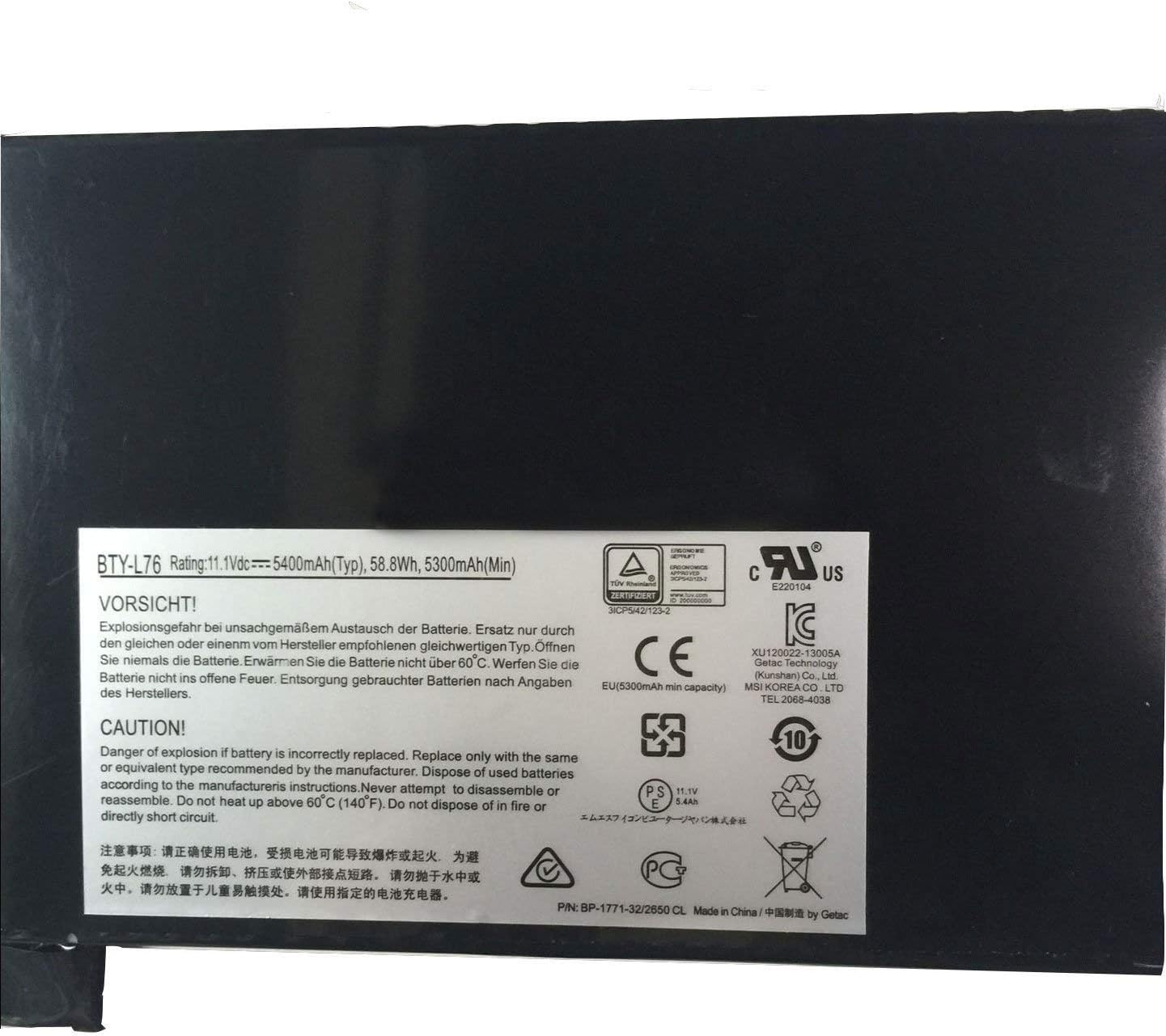 ASKC 5400mAh 58.8Wh BTY-L76 Battery for MSI 2PE-025CN 2QE-083CN GS70 2PE-026CN, GS70 2QE-084CN, GS70 2QD-487CN - Image 3