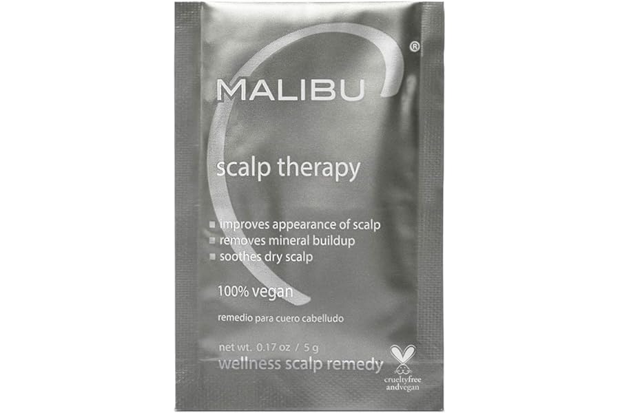 Malibu C Scalp Therapy Wellness Remedy – Dry Scalp Treatment to Soothe and Moisturize Dry Skin with Vitamin C and Zinc Gluconate – Restores Manageability