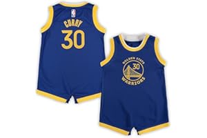 OUTERSTUFF Stephen Curry Golden State Warriors NBA Infants 12-24 Months Blue Icon Edition Romper Creeper Player Jersey